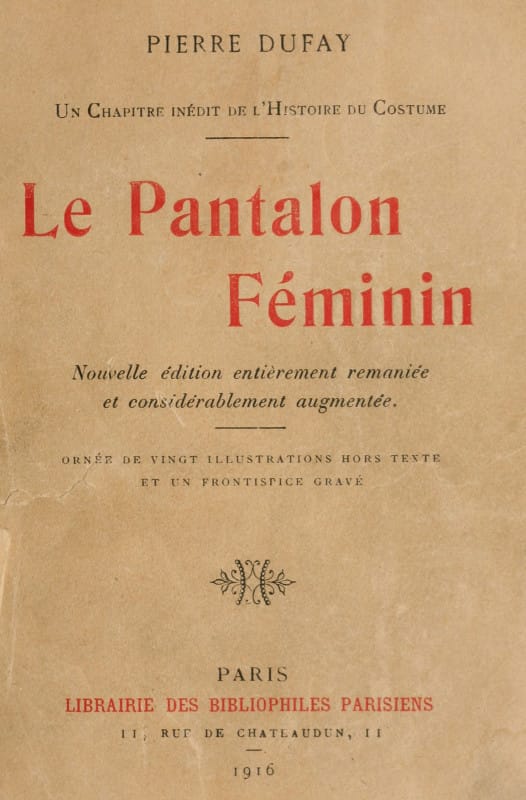 Le Pantalon Féminin
