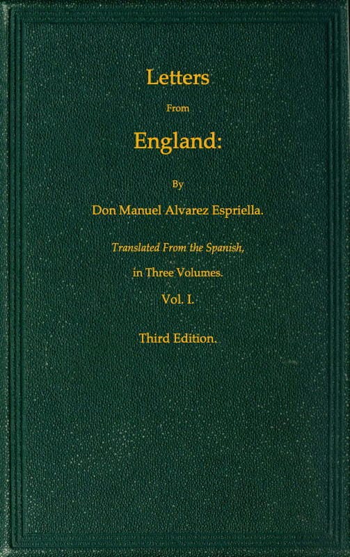 Letters from England, Volume 1 (of 3)