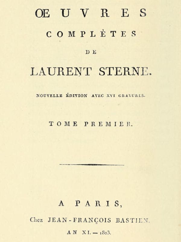 Oeuvres complètes, tome 1