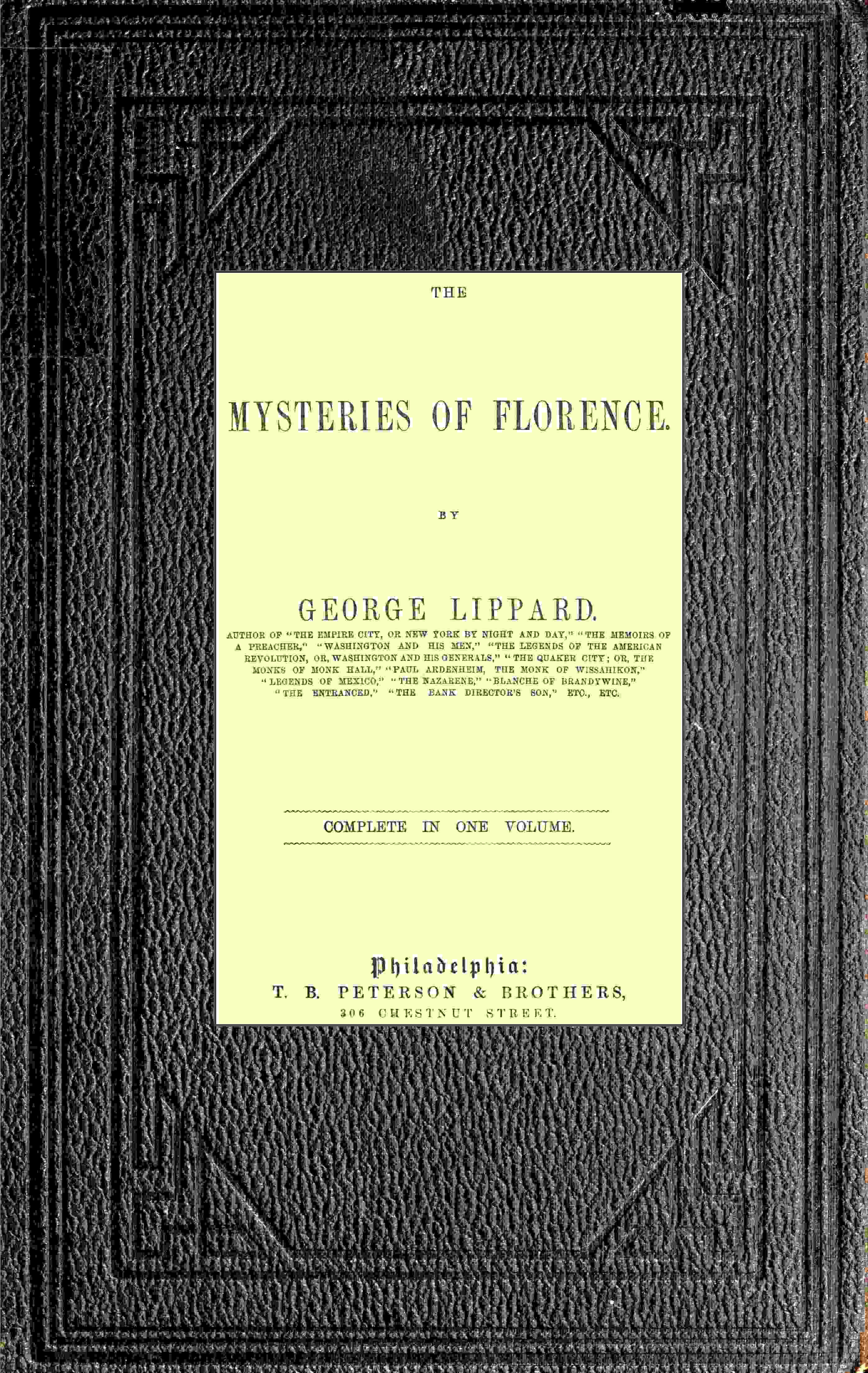 The Mysteries of Florence