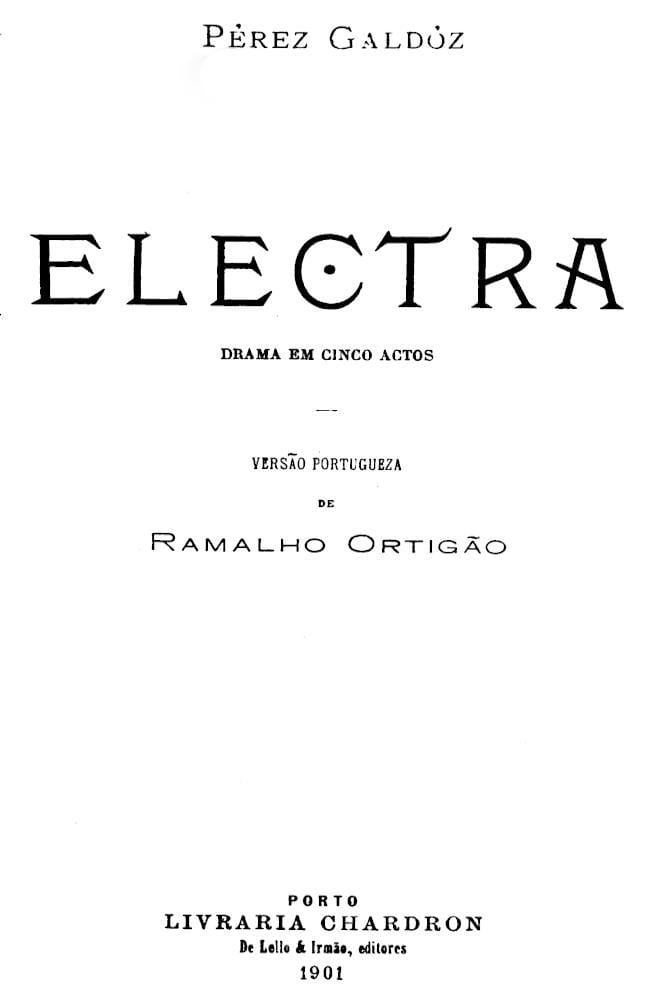 Electra: Drama em cinco actos