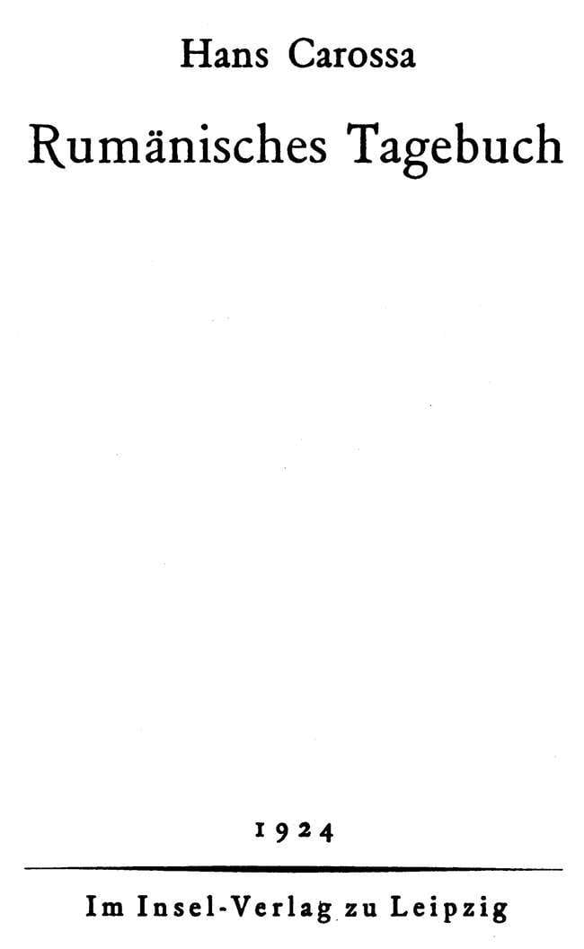 Rumänisches Tagebuch
