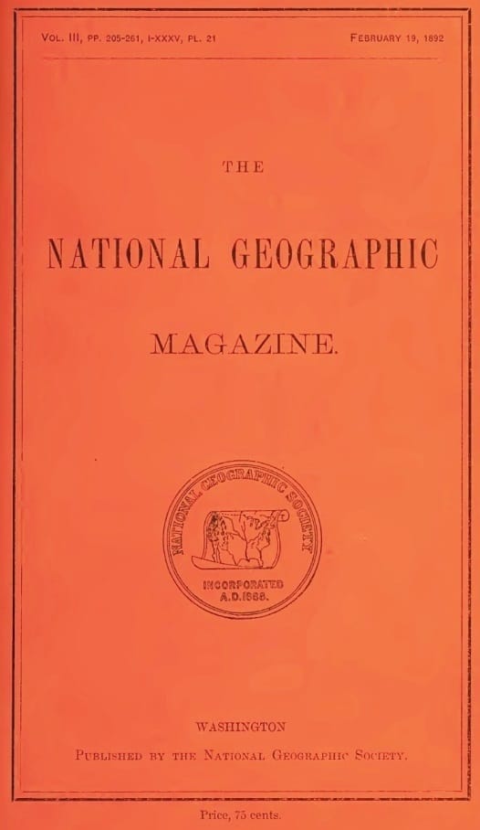The National Geographic Magazine, Vol. III., PP. 205-261, I-XXXV, PL. 21,…