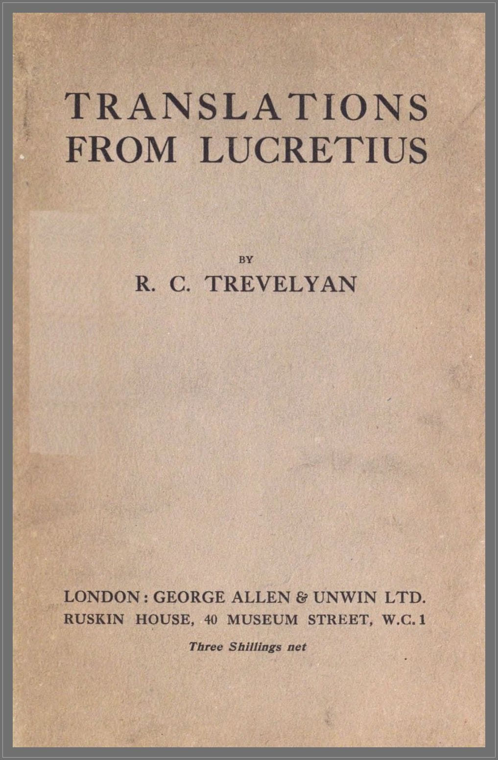Translations from Lucretius