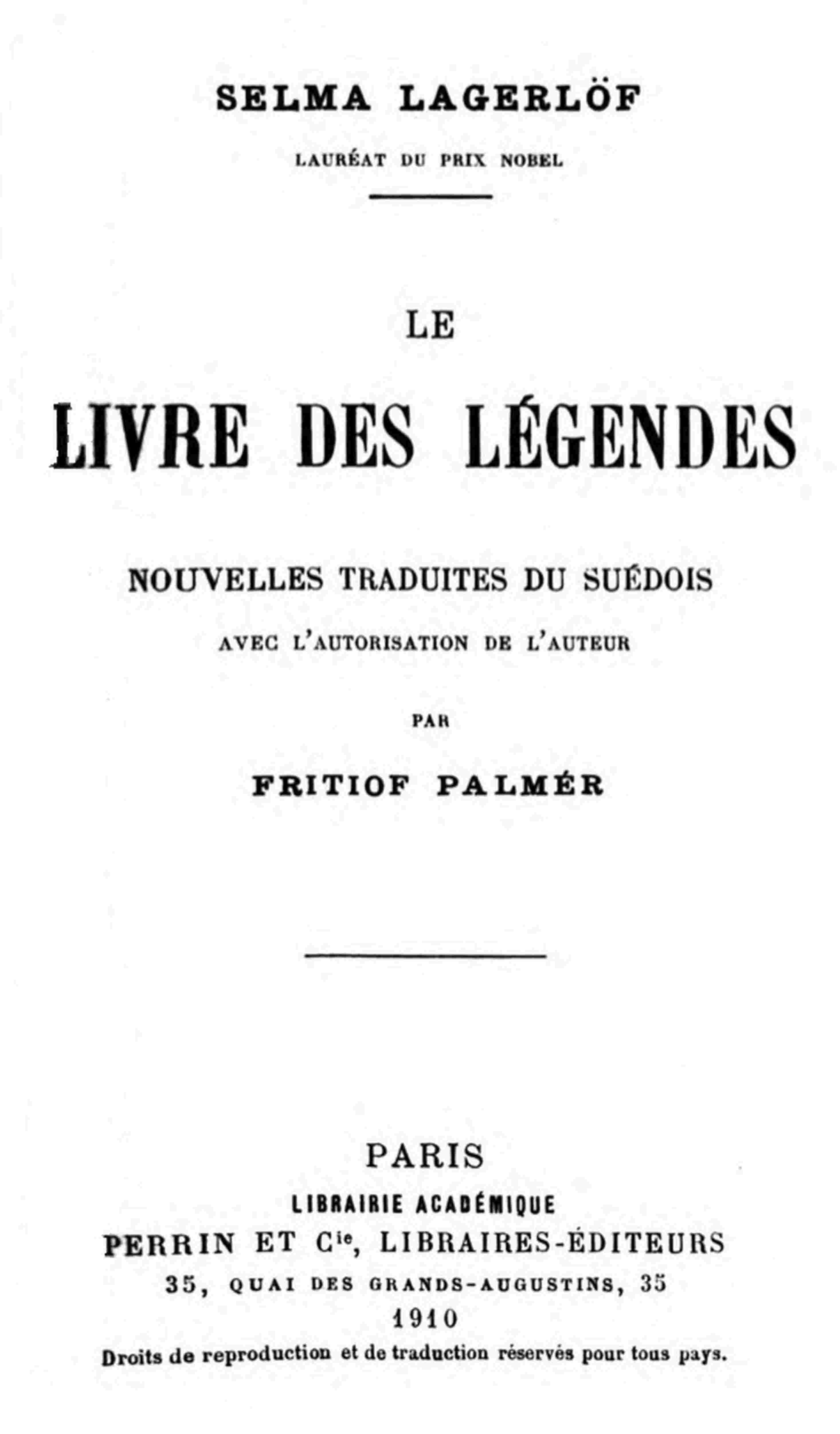 Le Livre des Légendes