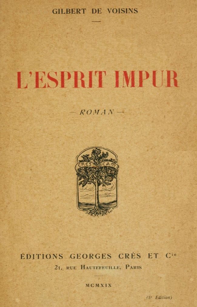 L'esprit impur: roman