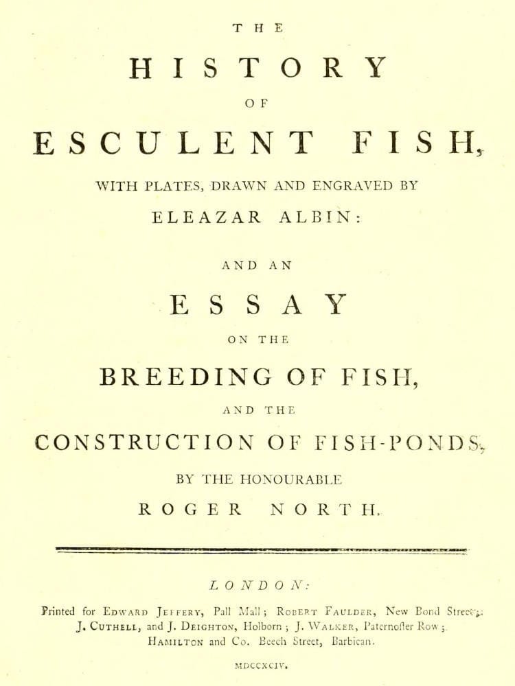 The History of Esculent Fish