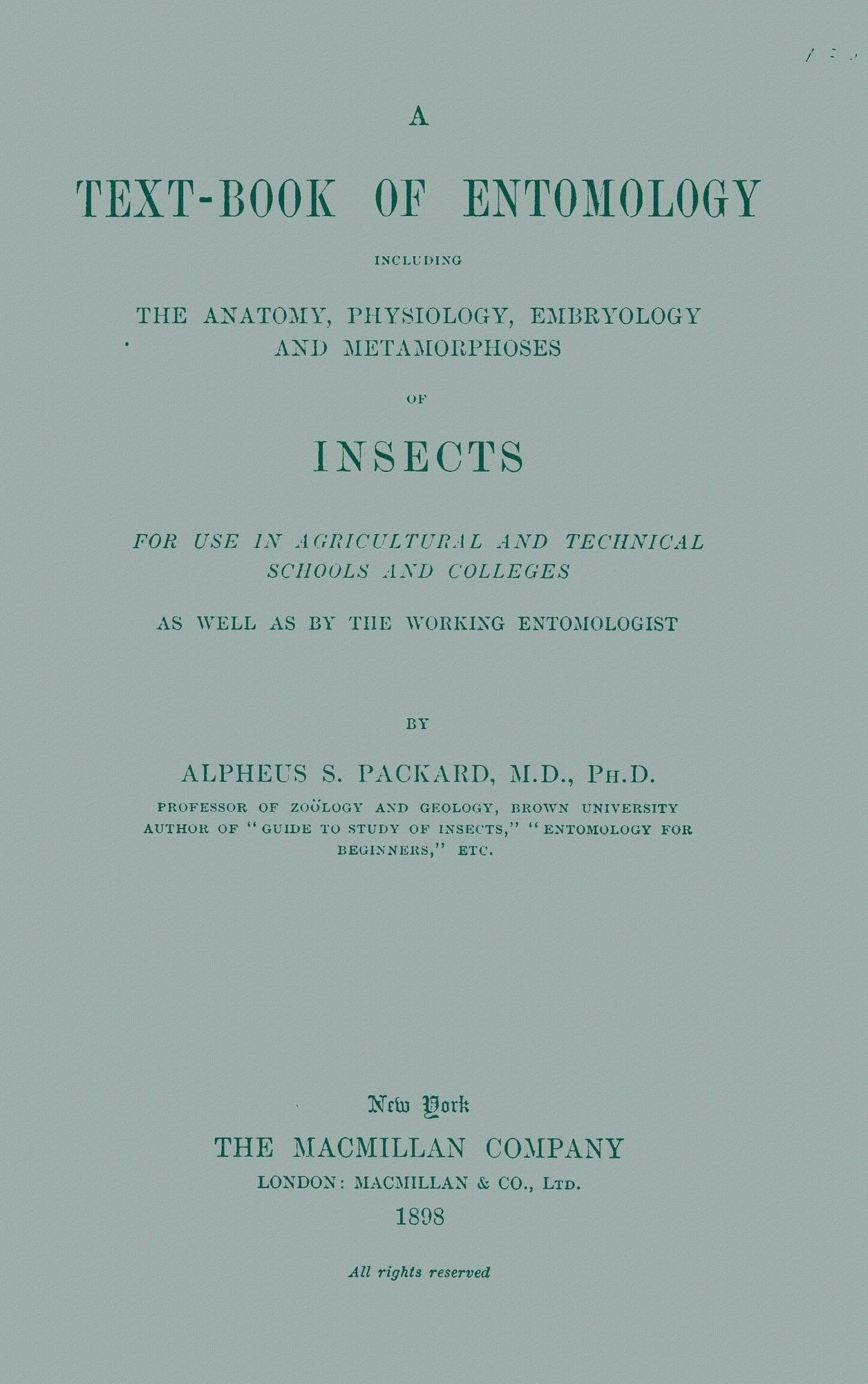 A Text-book of Entomology