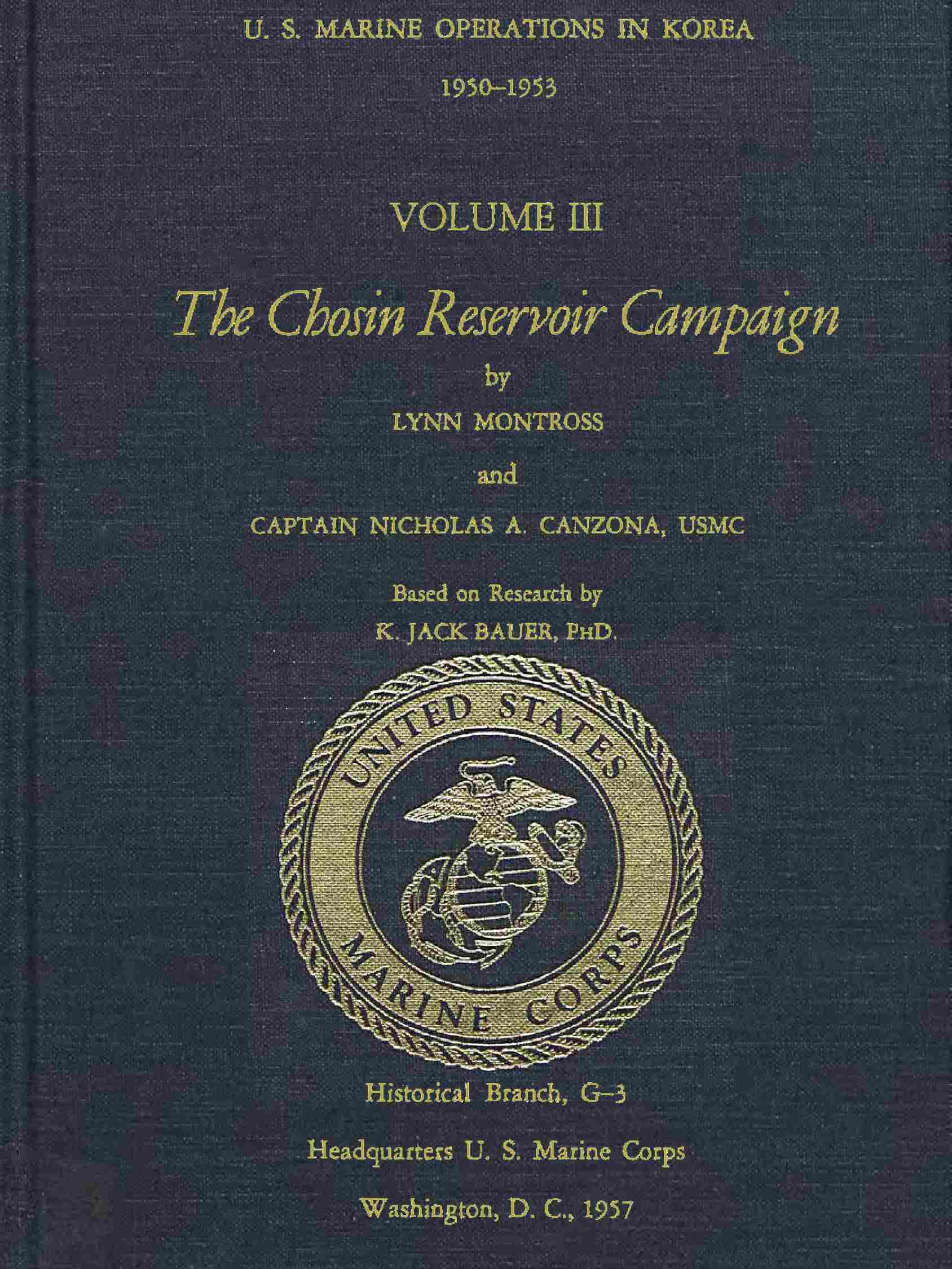 U.S. Marine Operations in Korea, 1950-1953, Volume 3 (of 5)