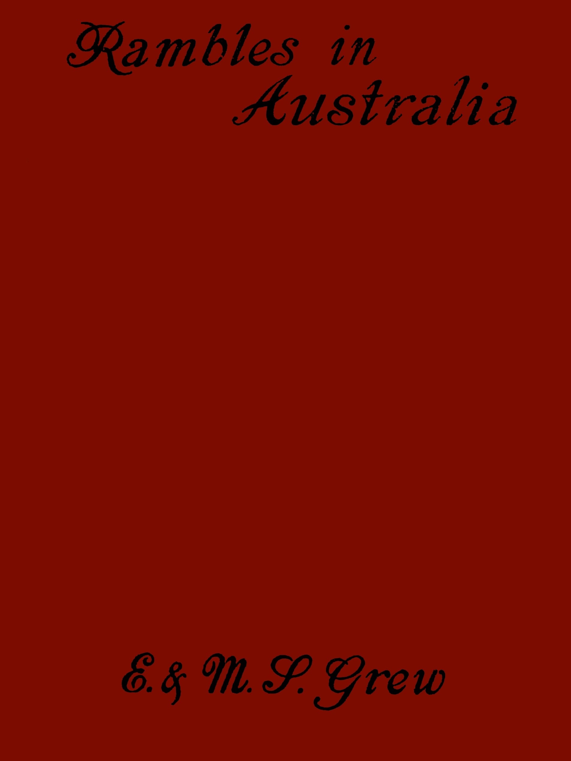 Rambles in Australia