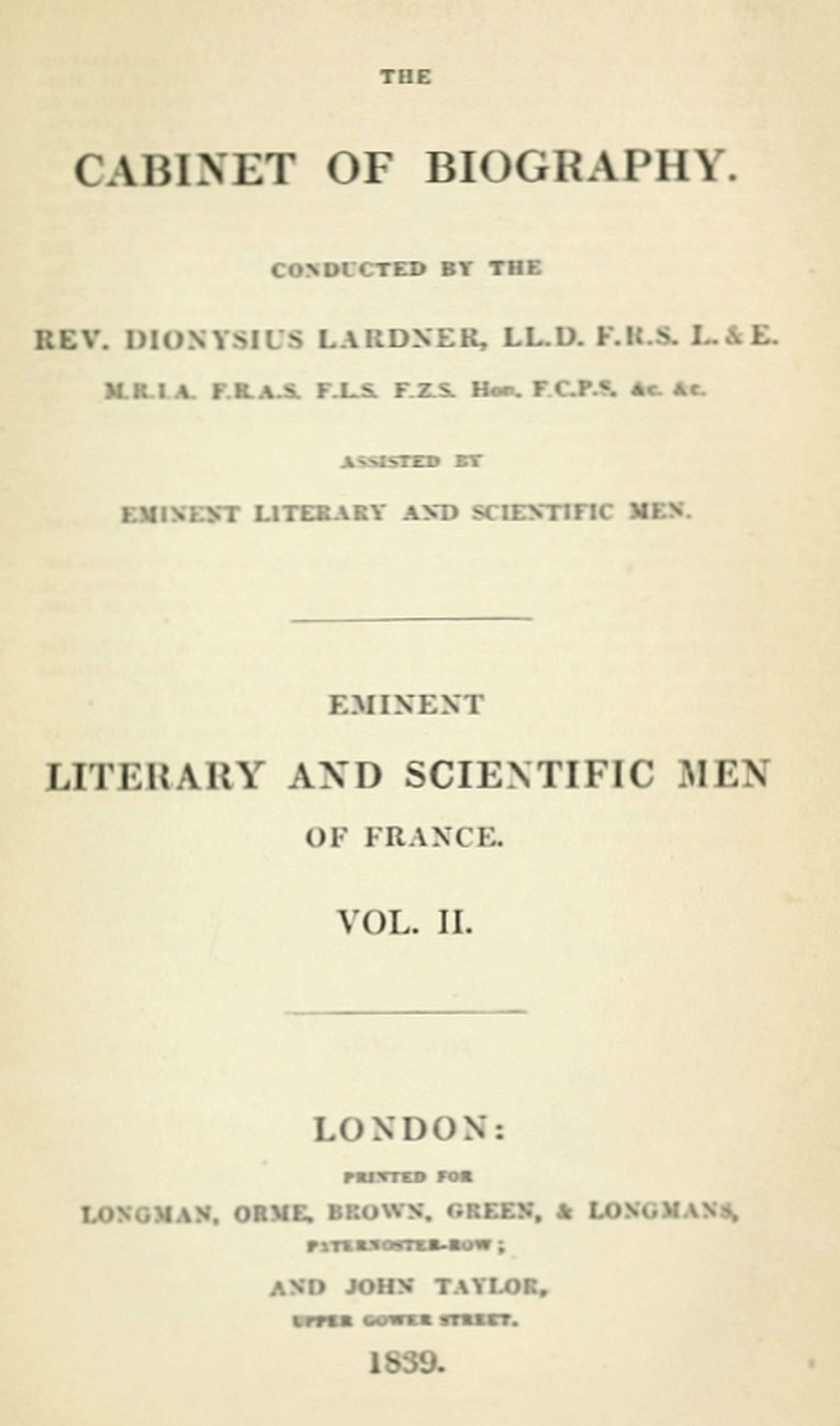 Lives of the most eminent literary and scientific men of France, Vol. 2 (of 2)