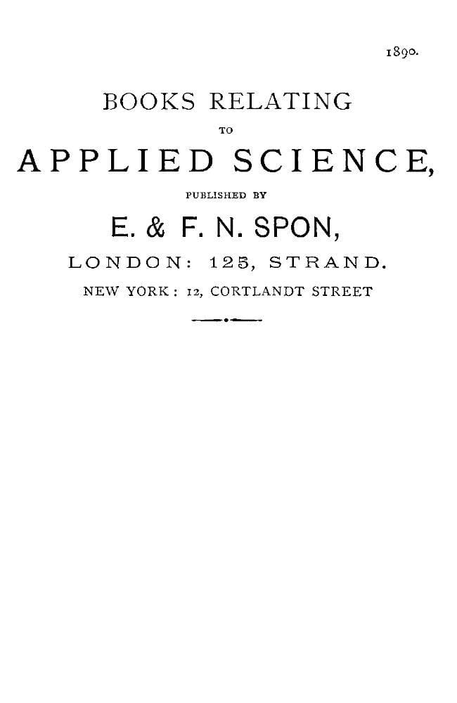 Books Relating to Applied Science, Published