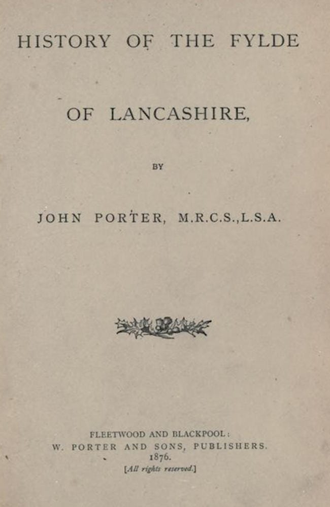 History of the Fylde of Lancashire