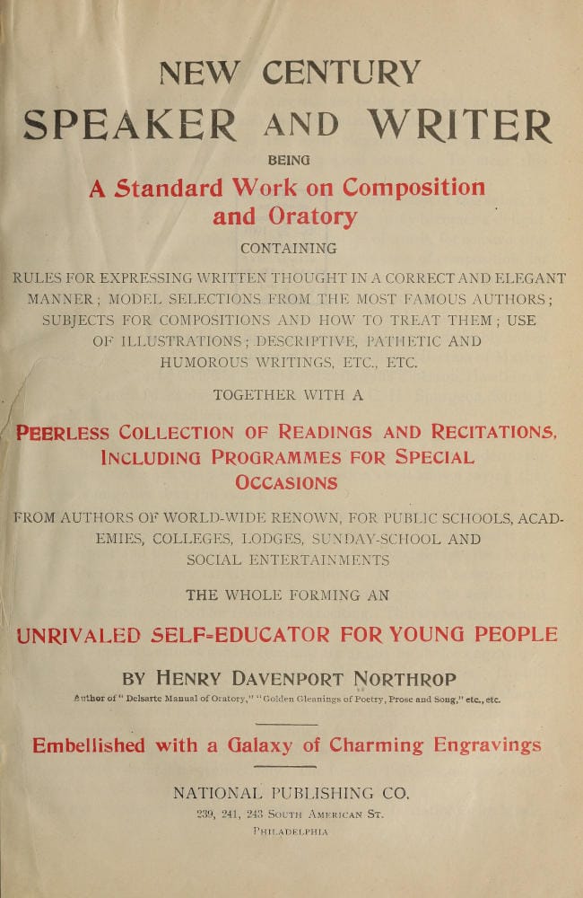 New Century Speaker and Writer: Being a Standard Work on Composition and…