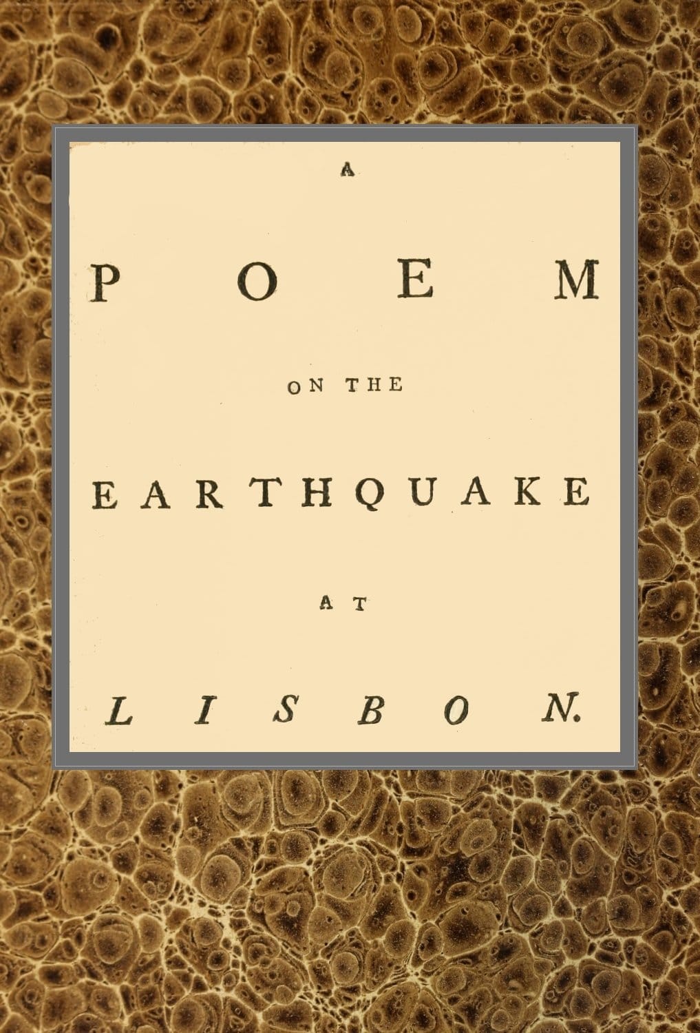 A poem on the earthquake at Lisbon