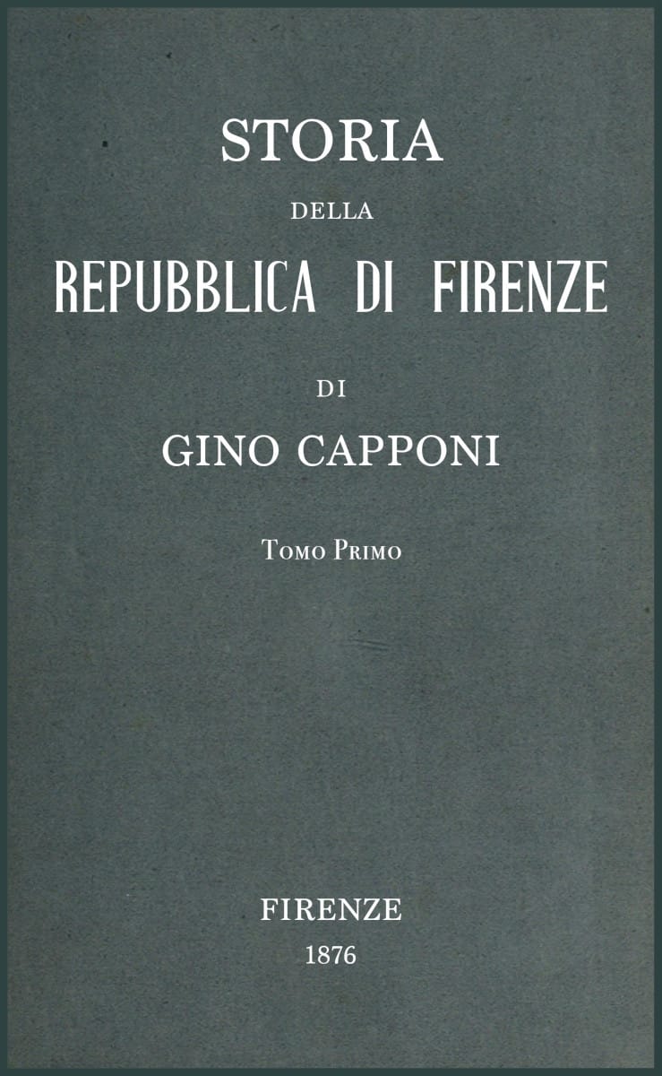 Storia Della Repubblica Di Firenze V. 1/3