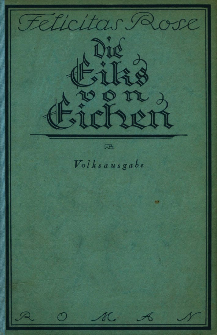 Die Eiks Von Eichen: Roman Aus Einer Kleinstadt