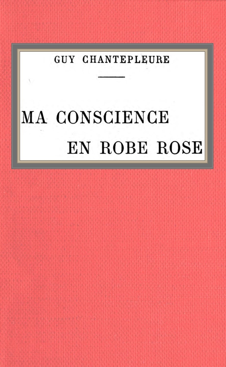 Ma Conscience En Robe Rose