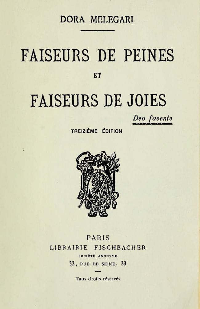Faiseurs De Peines Et Faiseurs De Joies