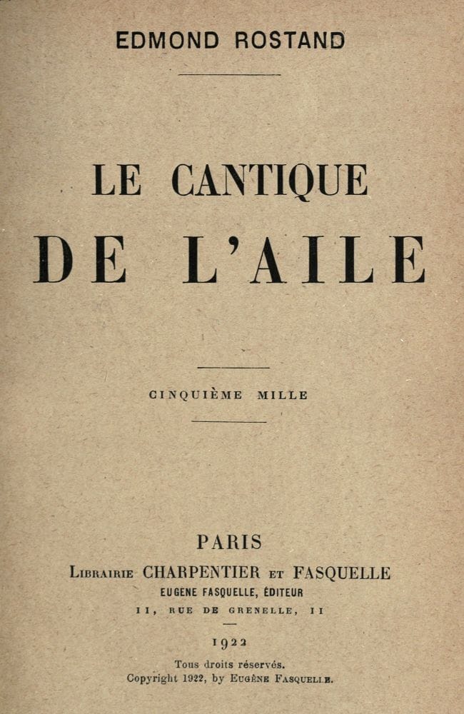 Le Cantique De L'aile