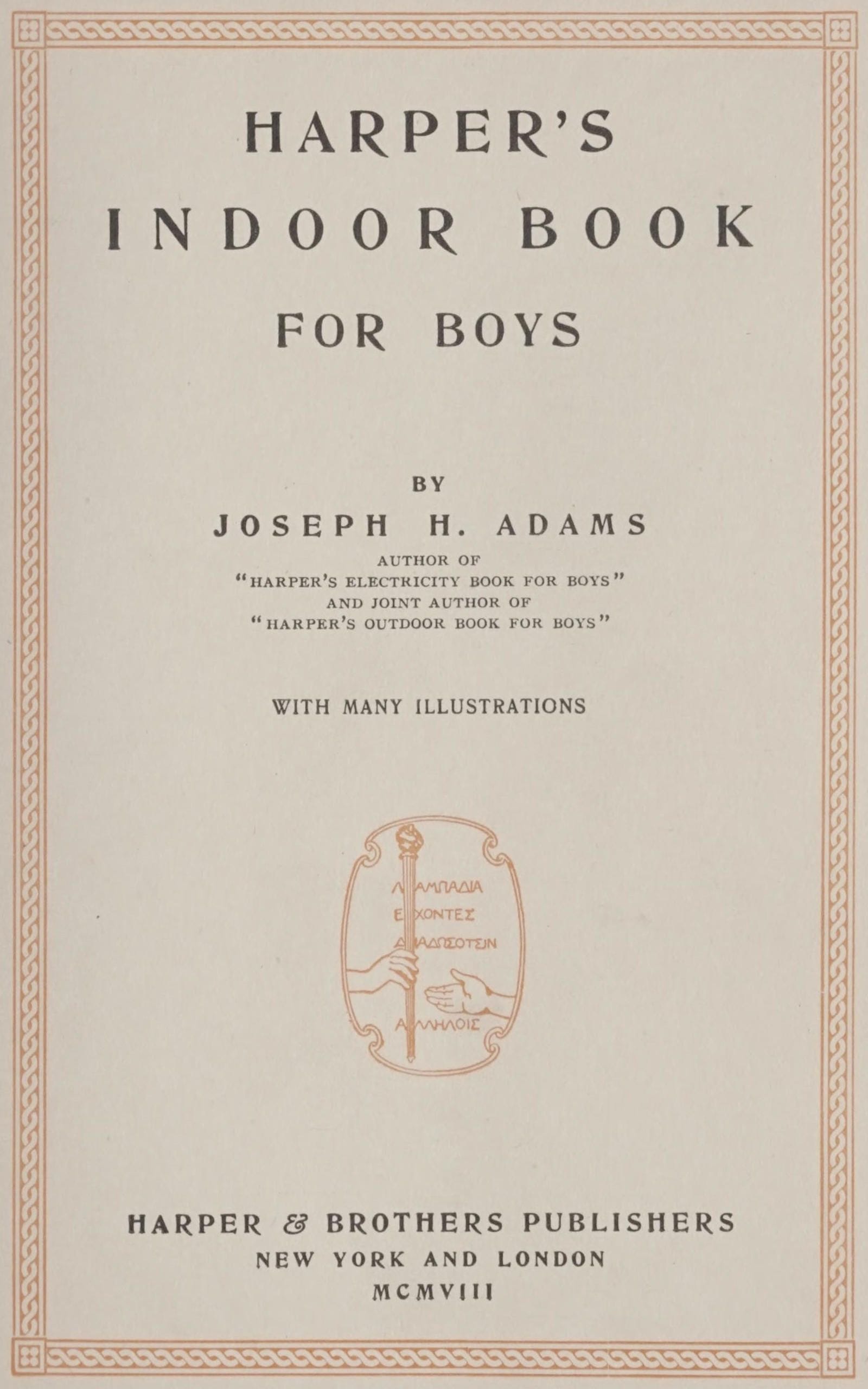 Harper's Indoor Book for Boys