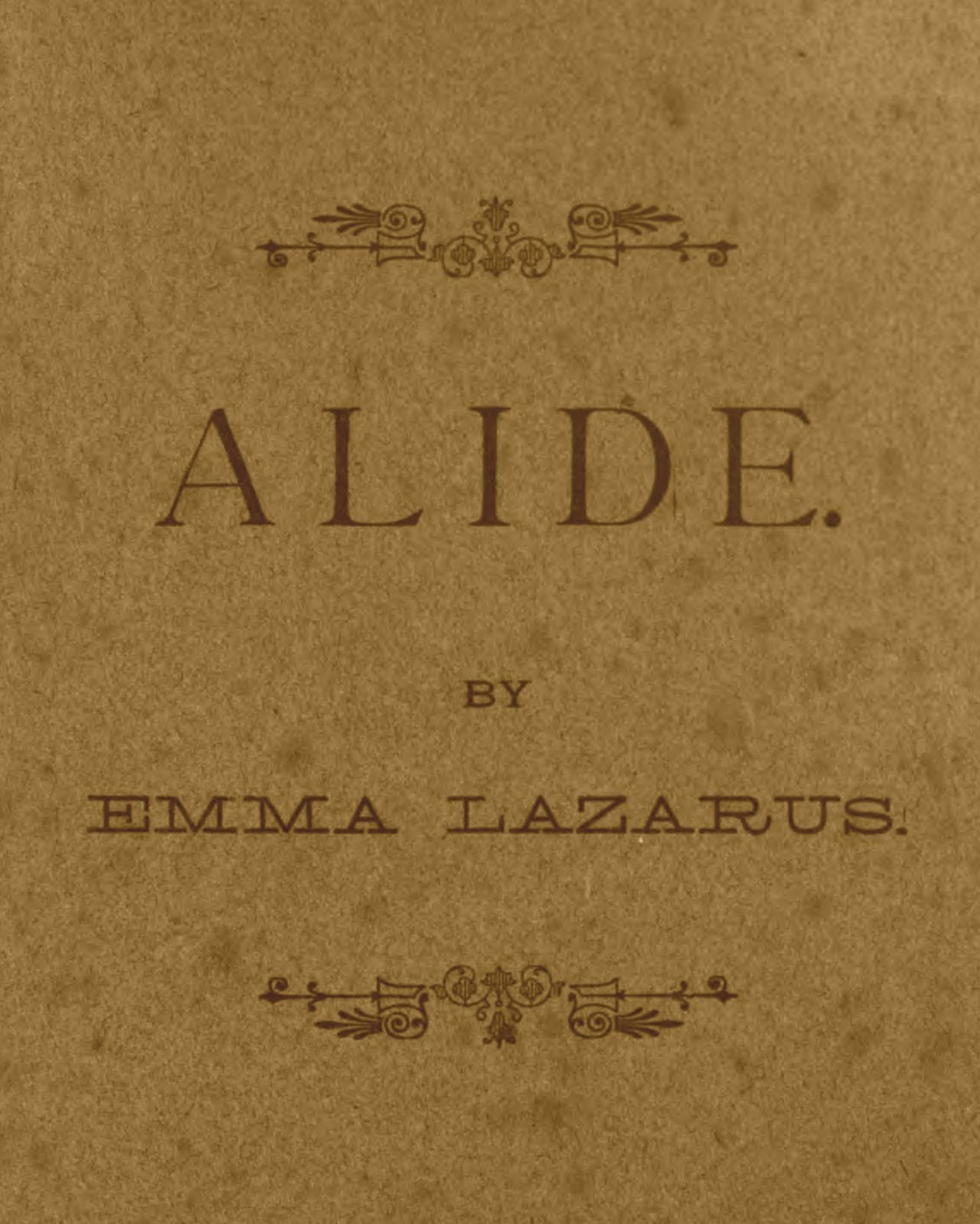 Alide: An Episode of Goethe's Life.