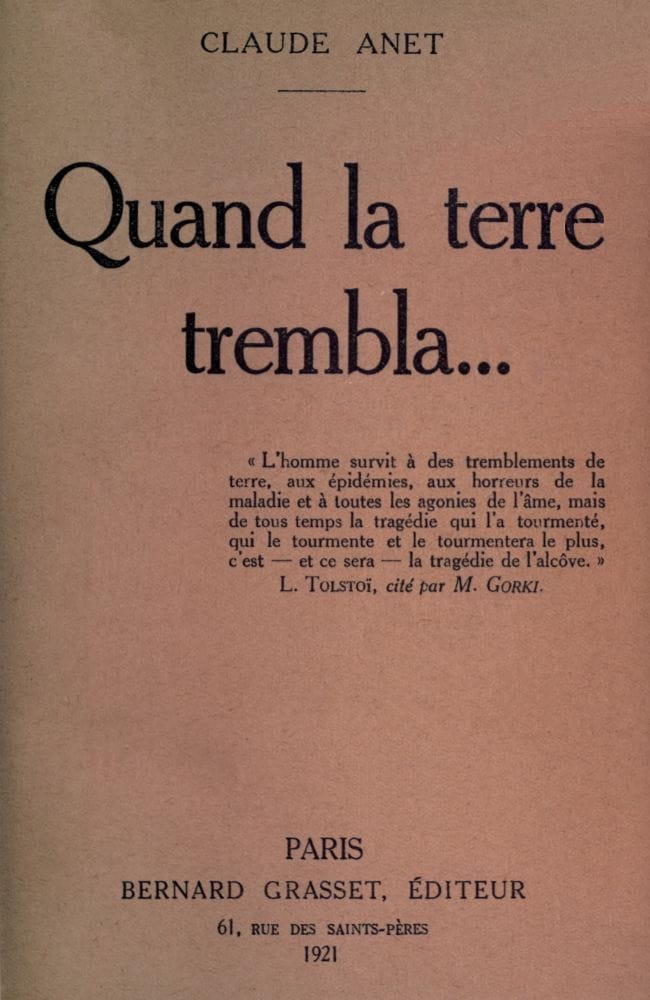 Quand La Terre Trembla