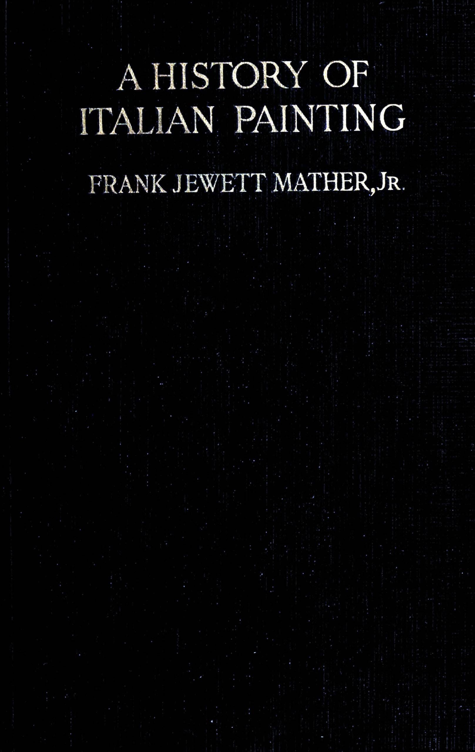 A History of Italian Painting