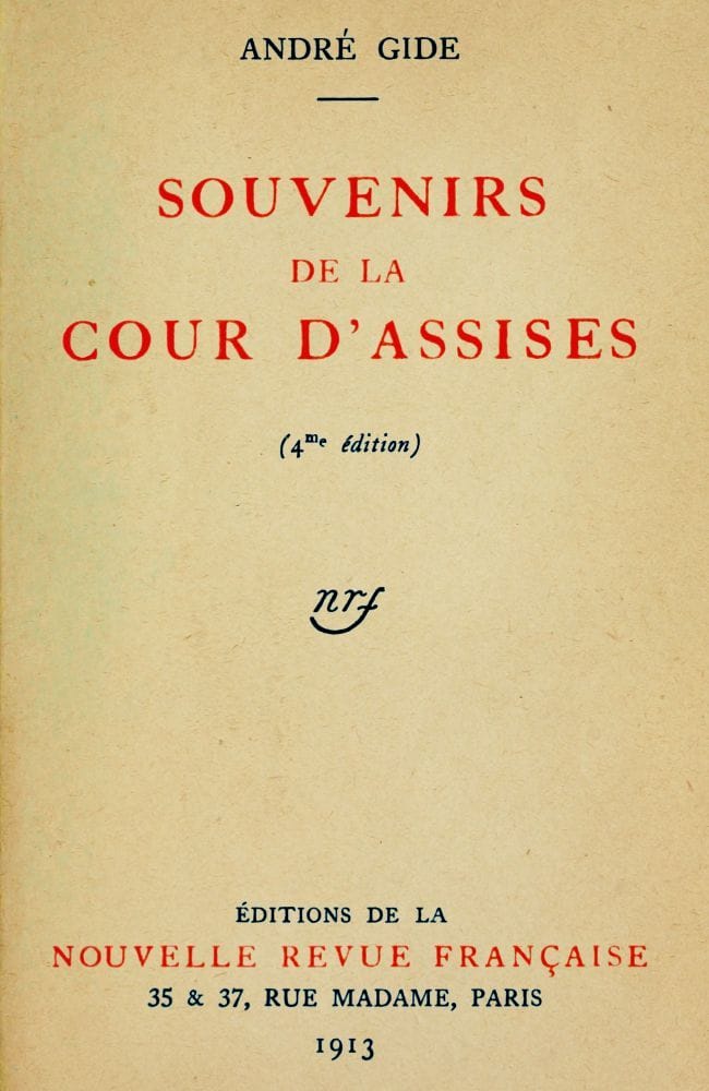 Souvenirs De La Cour D'assises