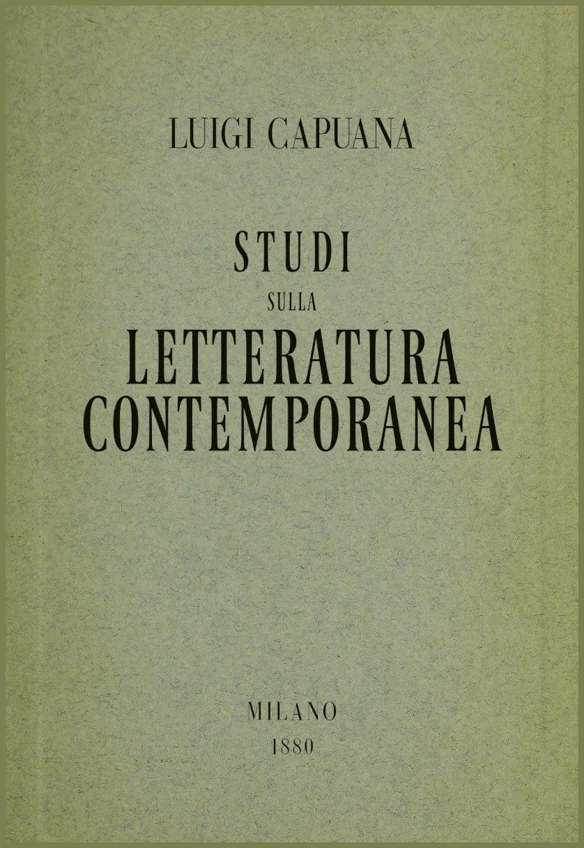 Studi Sulla Letteratura Contemporanea: Prima Serie