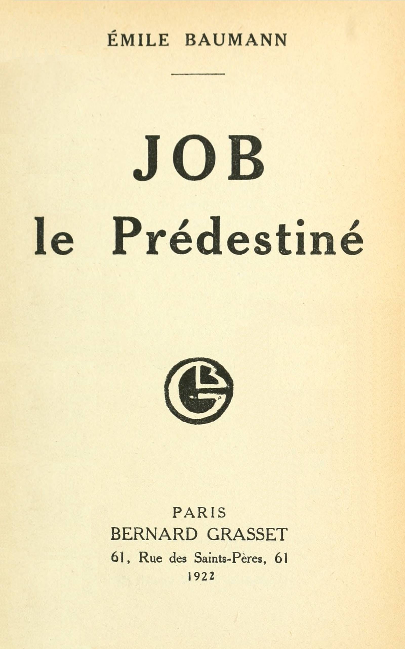 Job Le Prédestiné