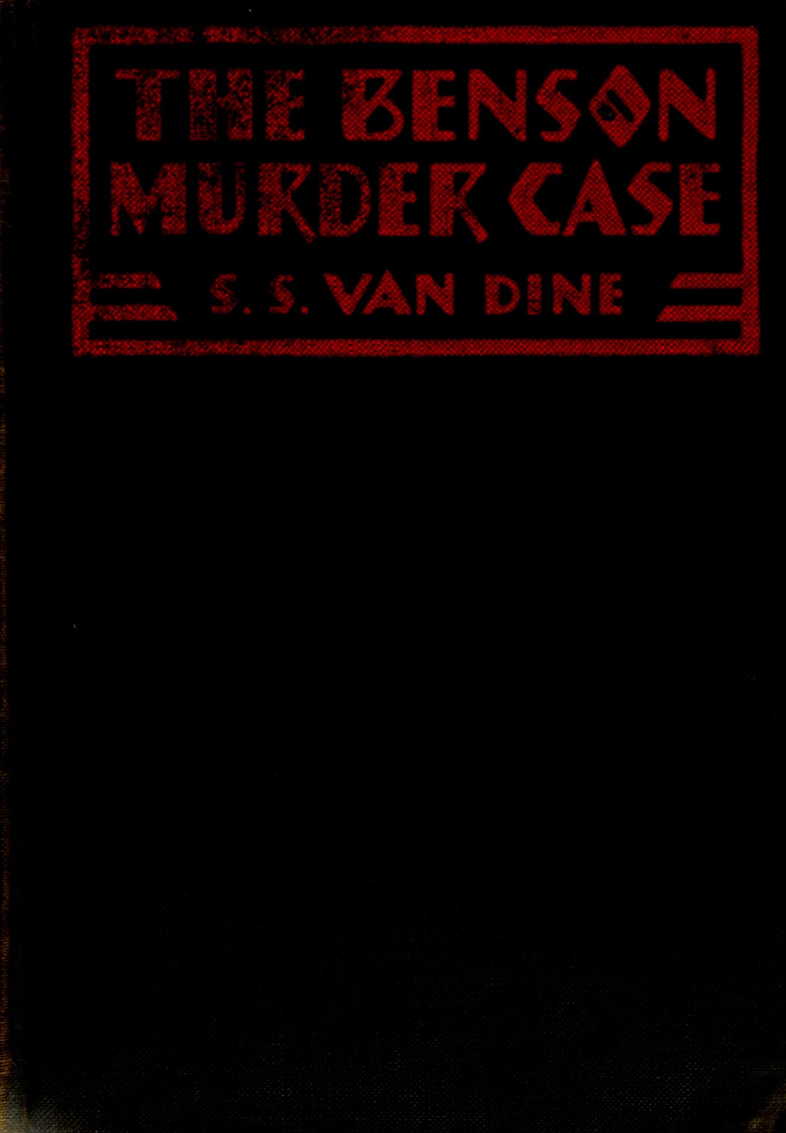 The Benson Murder Case