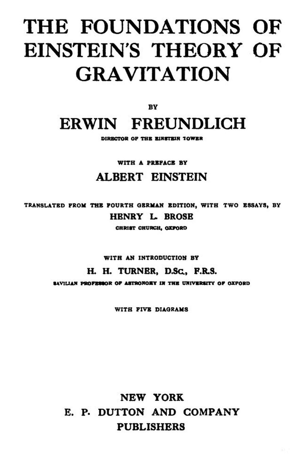 The Foundations of Einstein's Theory of Gravitation