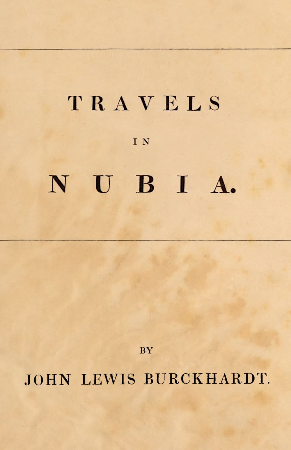 Travels in Nubia