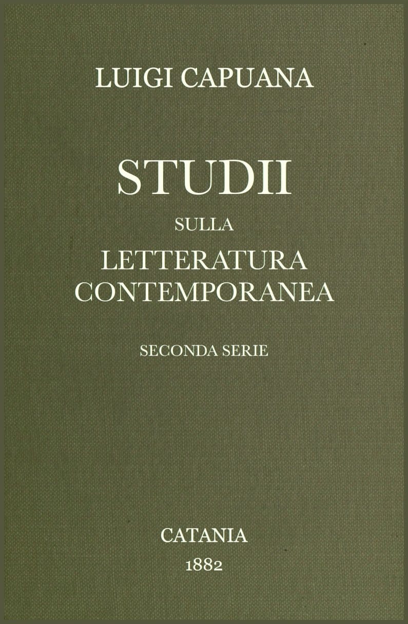 Studii Sulla Letteratura Contemporanea: Seconda Serie