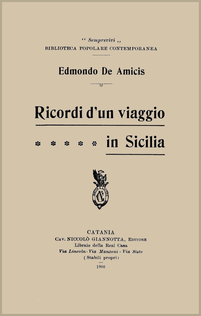 Ricordi D'un Viaggio in Sicilia