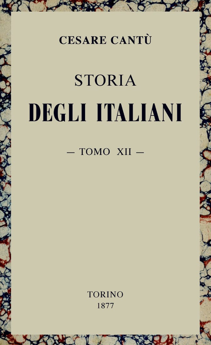 Storia Degli Italiani, Vol. 12 (di 15)