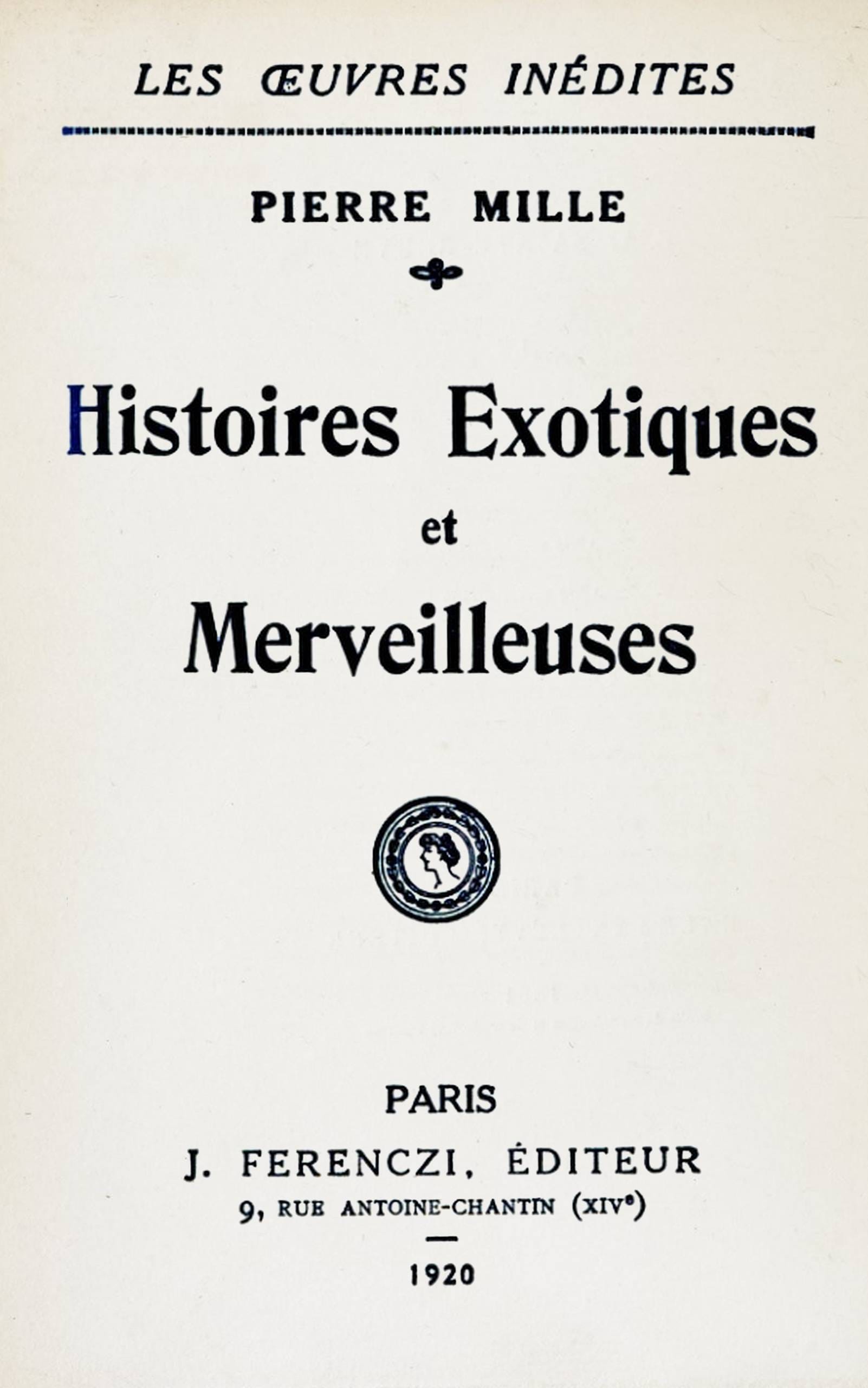 Histoires Exotiques Et Merveilleuses