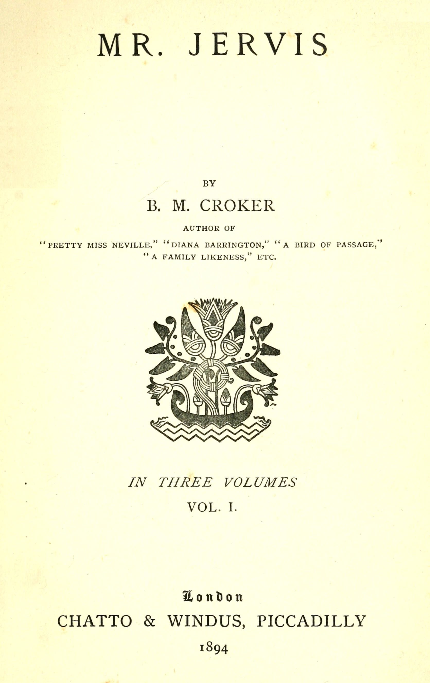 Mr. Jervis, Vol. 1 (of 3)