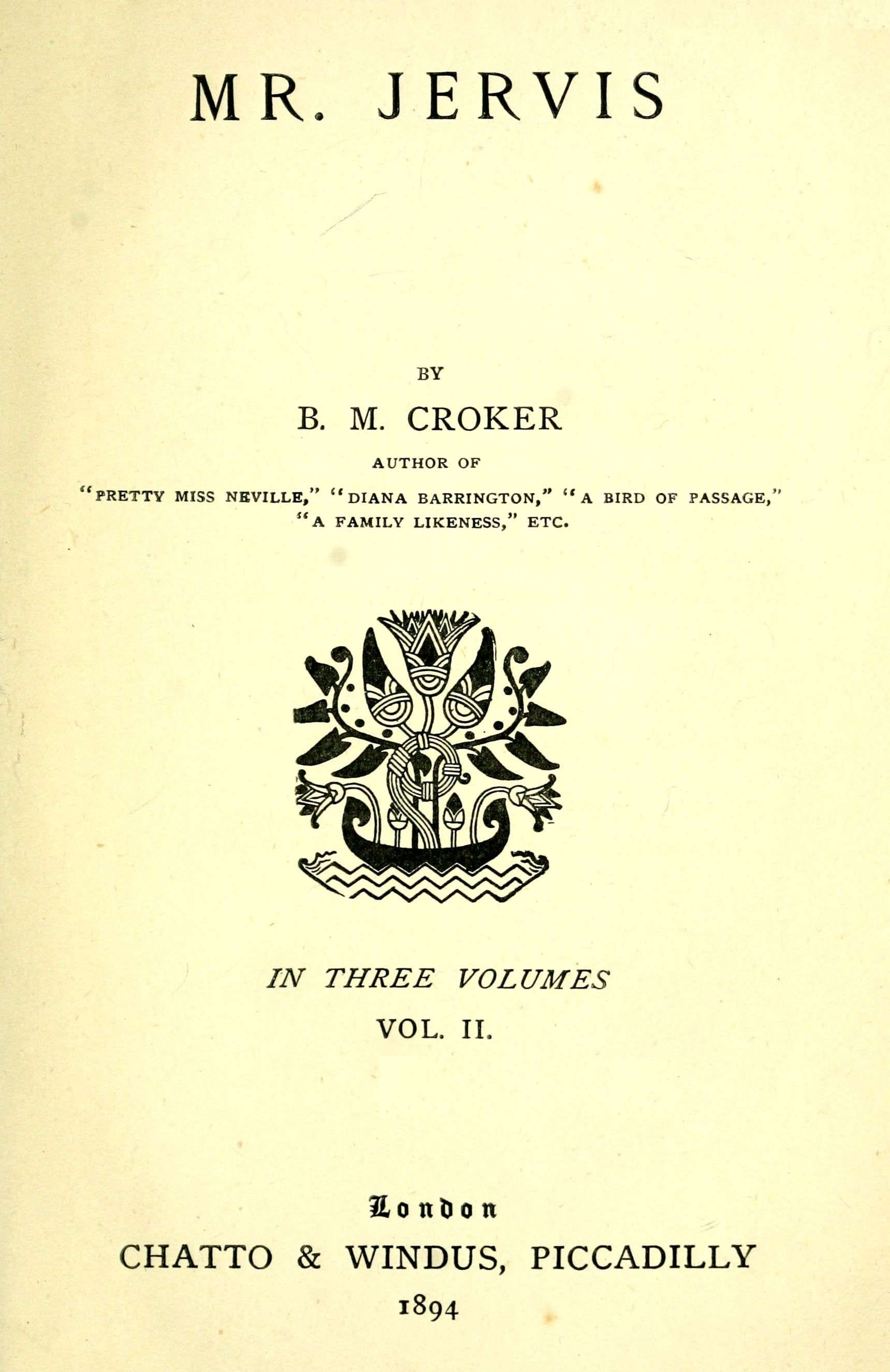 Mr. Jervis, Vol. 2 (of 3)