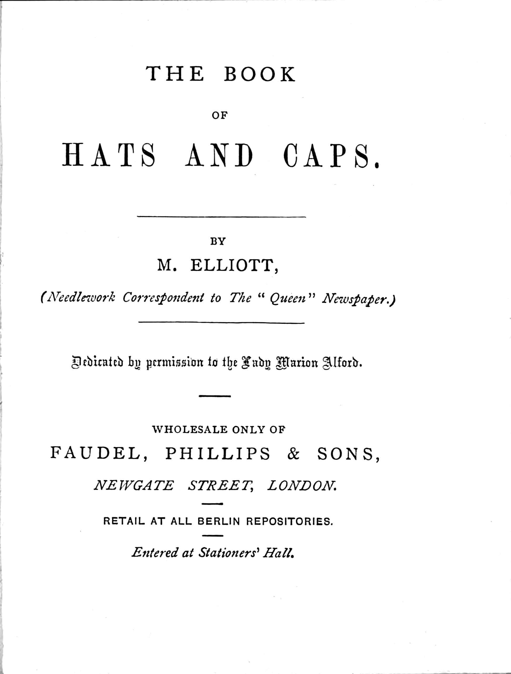 The Book of Hats and Caps