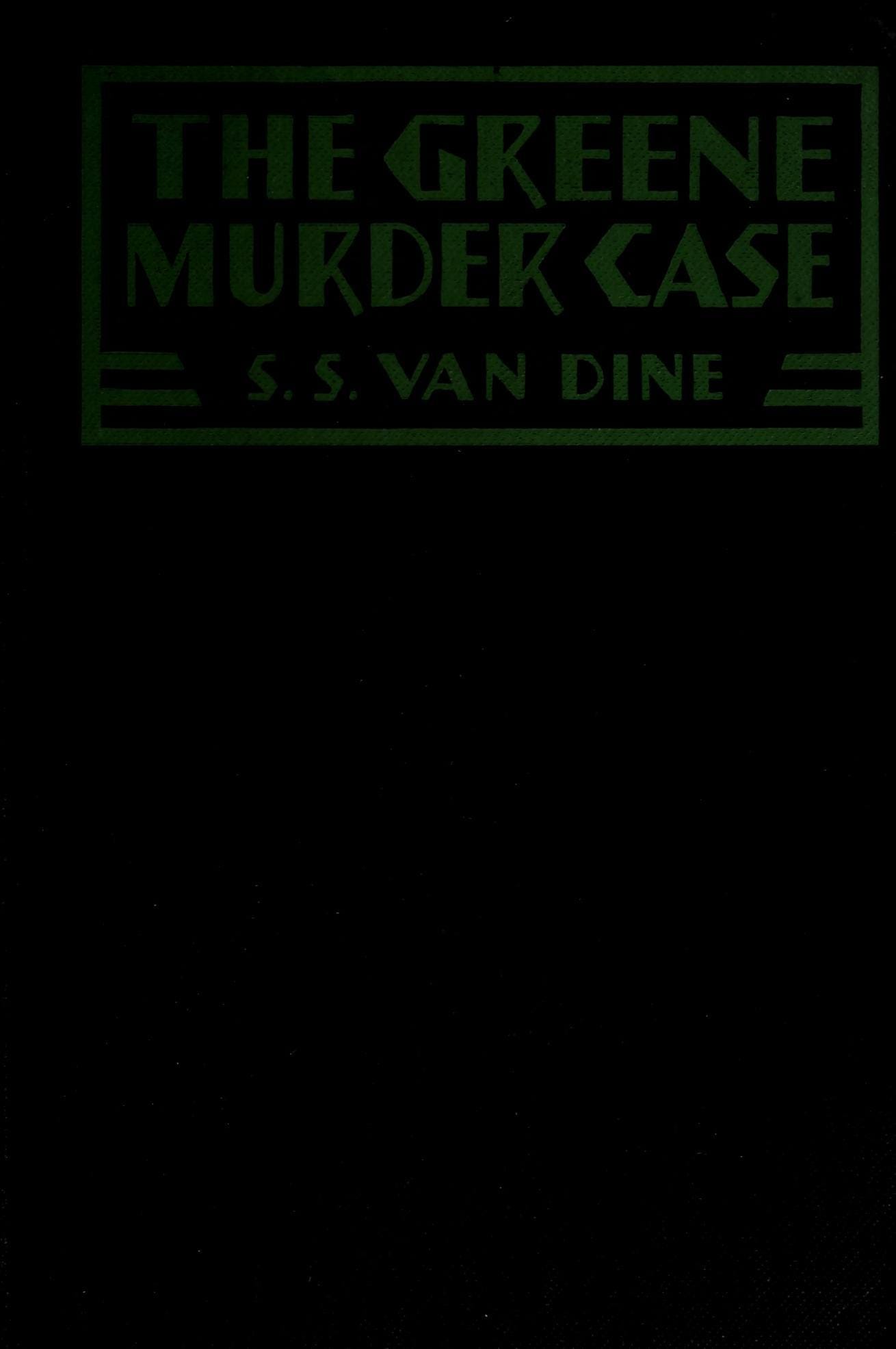 The Greene Murder Case
