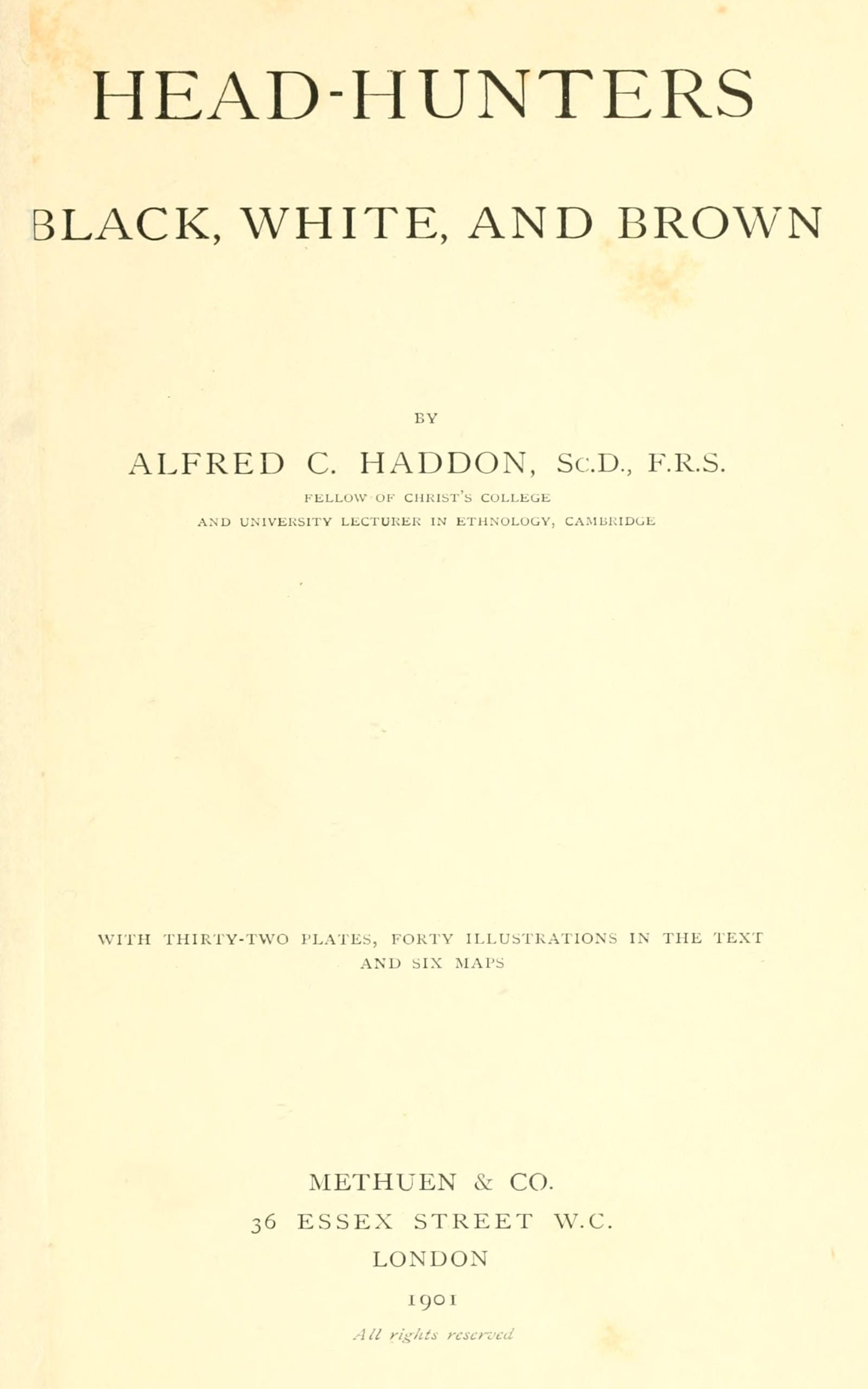 Head-Hunters, Black, White, and Brown