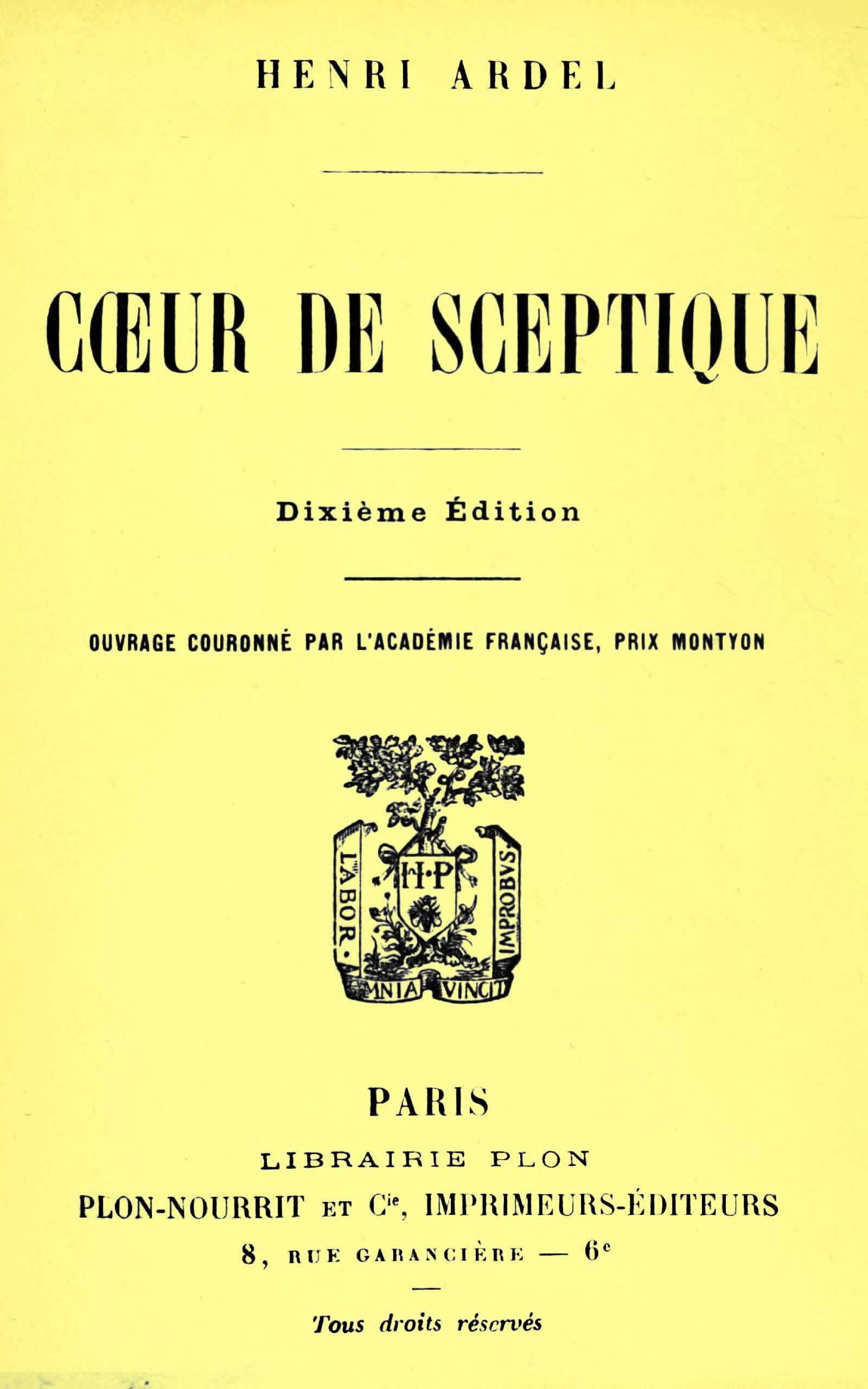 Cœur De Sceptique
