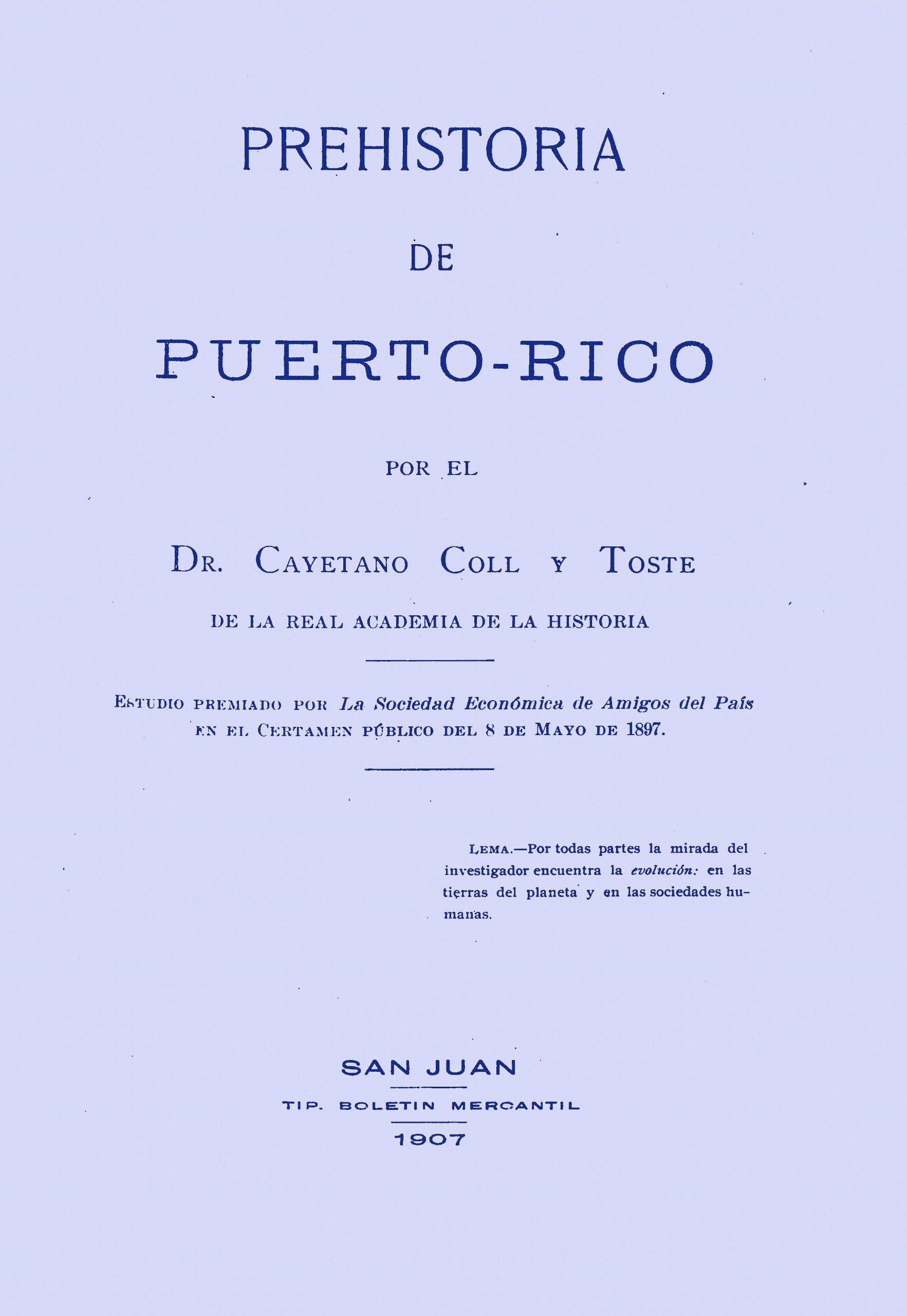 Prehistoria De Puerto-Rico