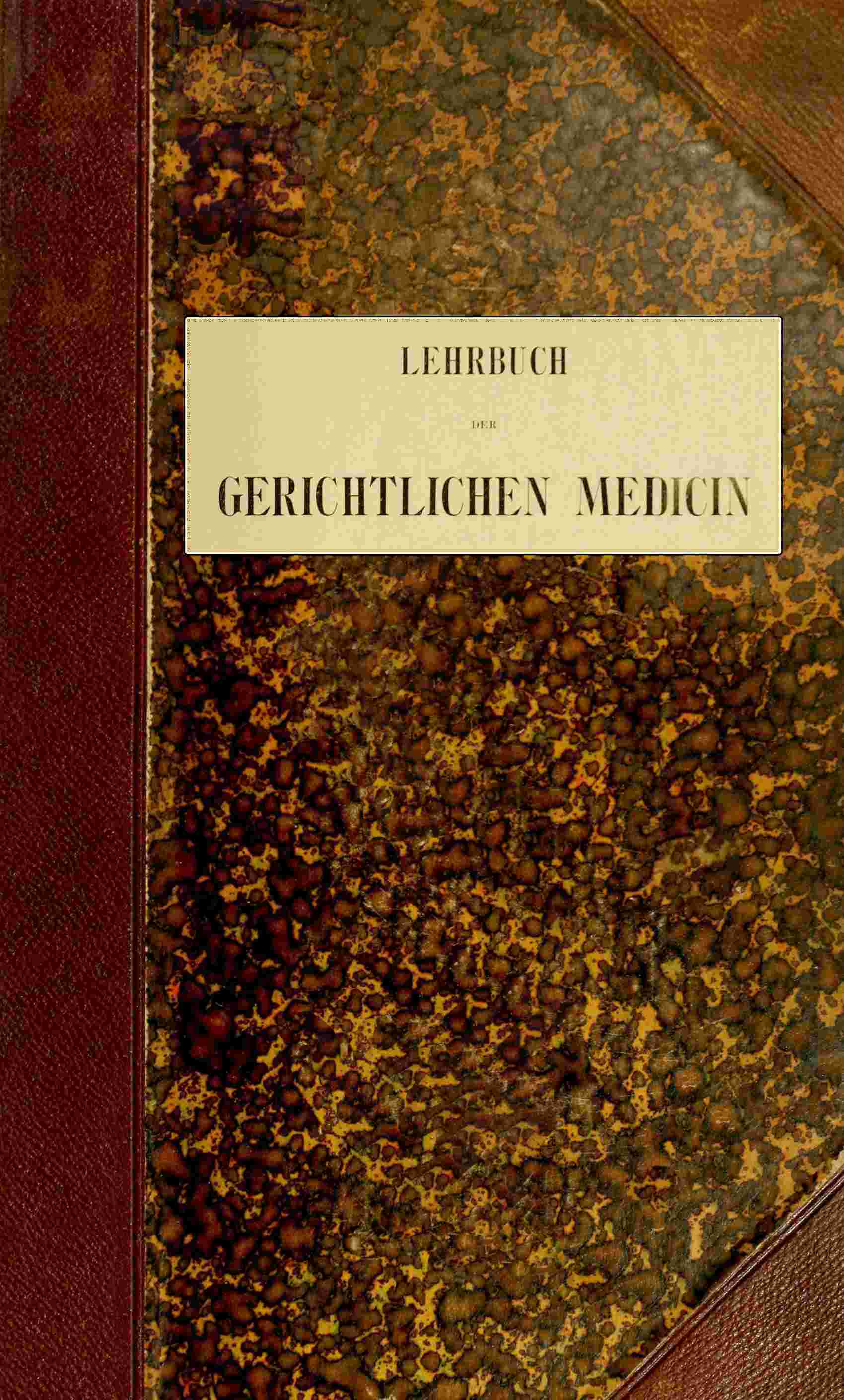 Lehrbuch Der Gerichtlichen Medicin