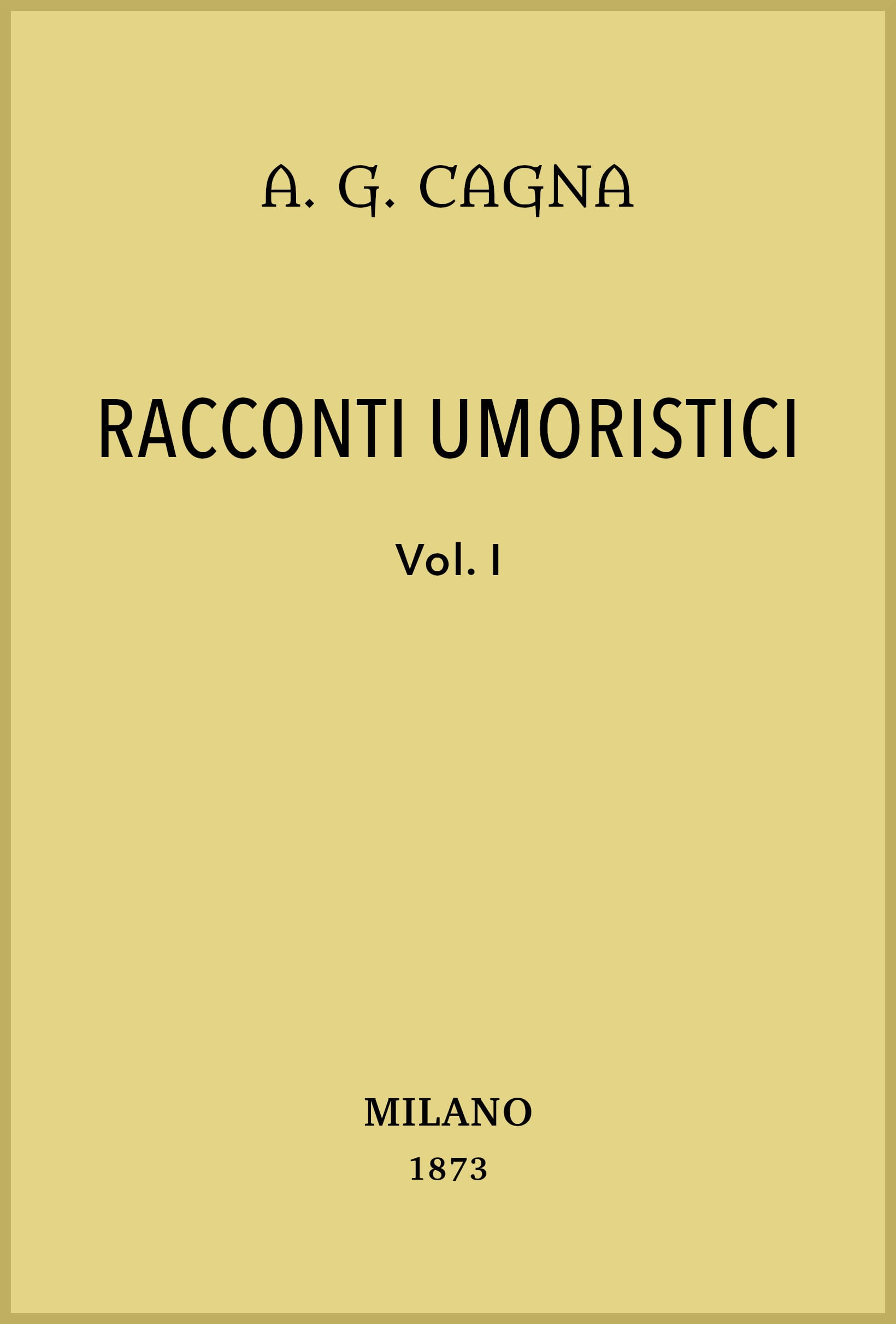 Racconti Umoristici, Vol. 1/2