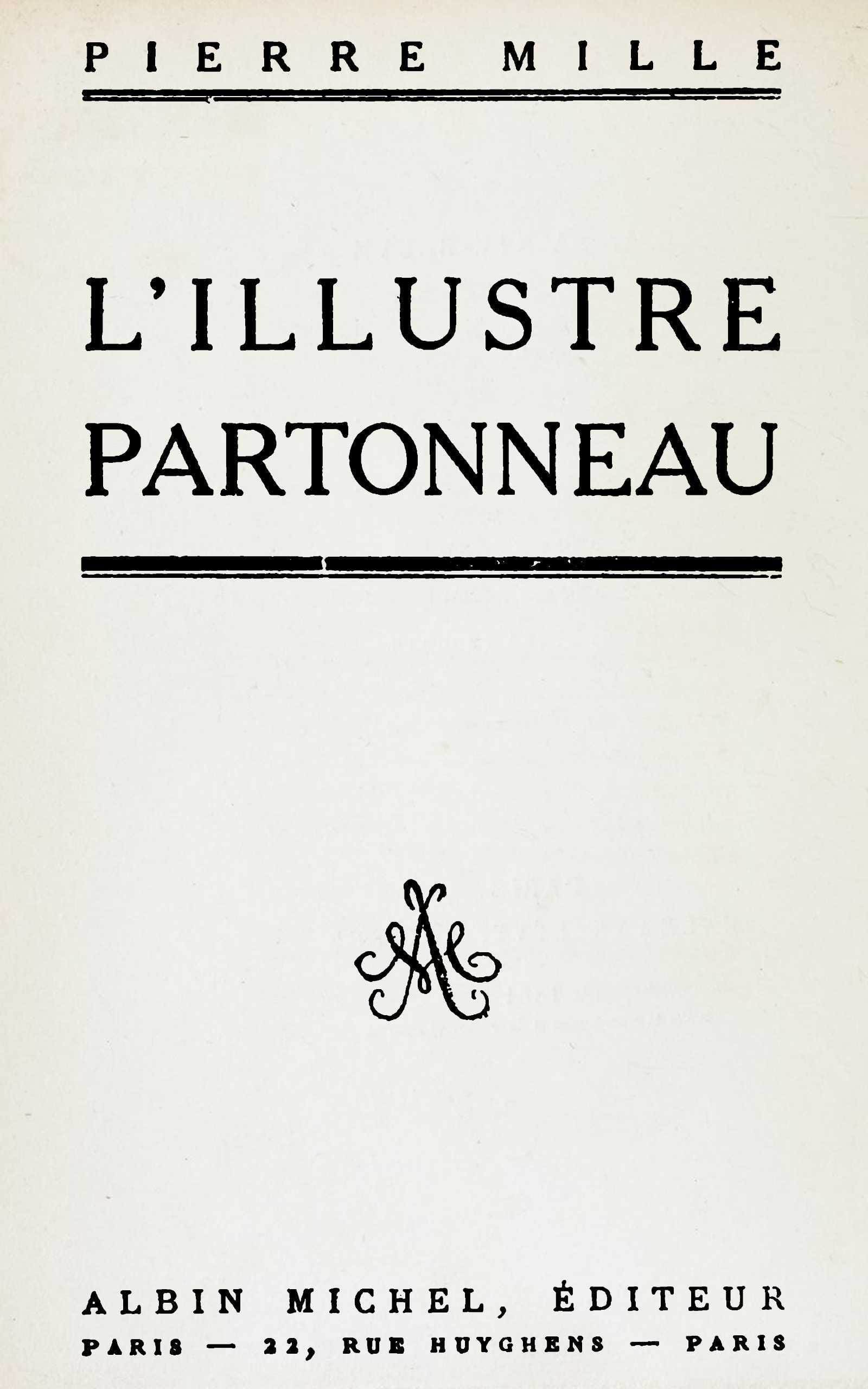L'illustre Partonneau
