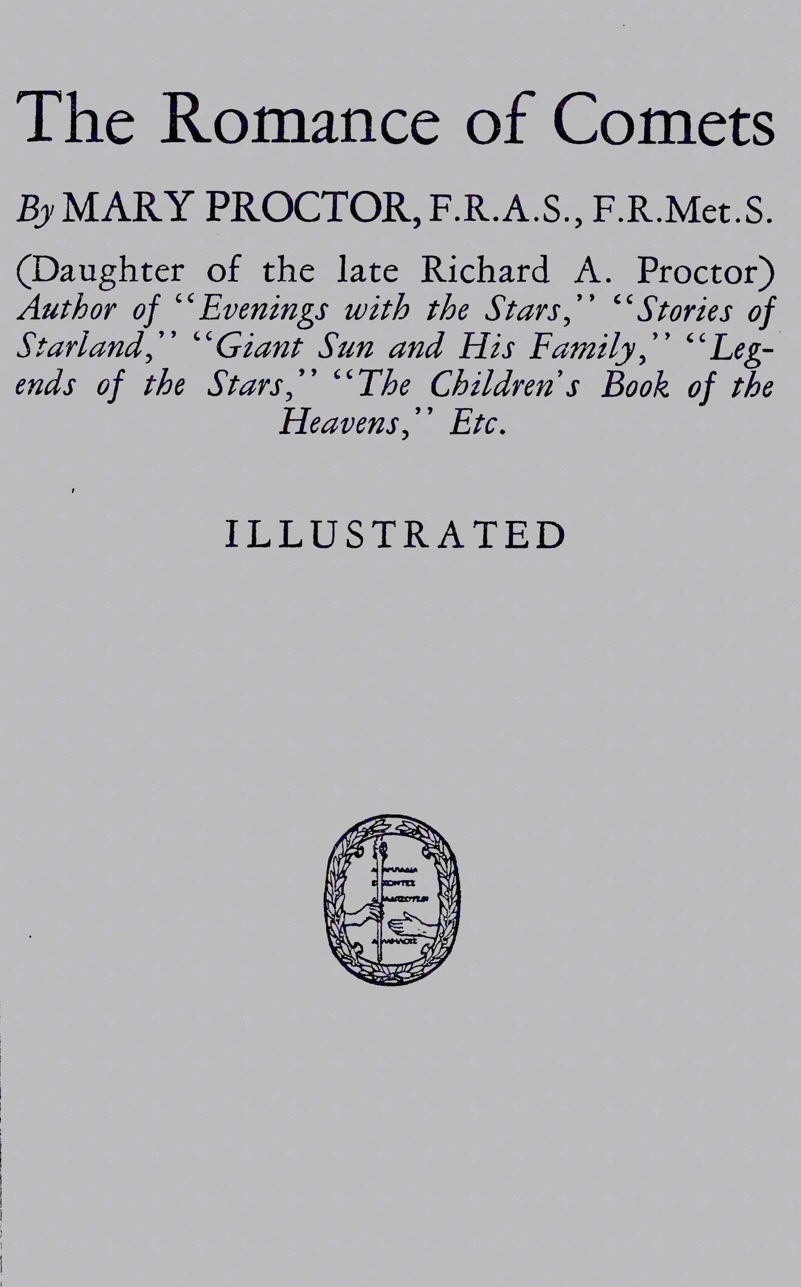 The Romance of Comets