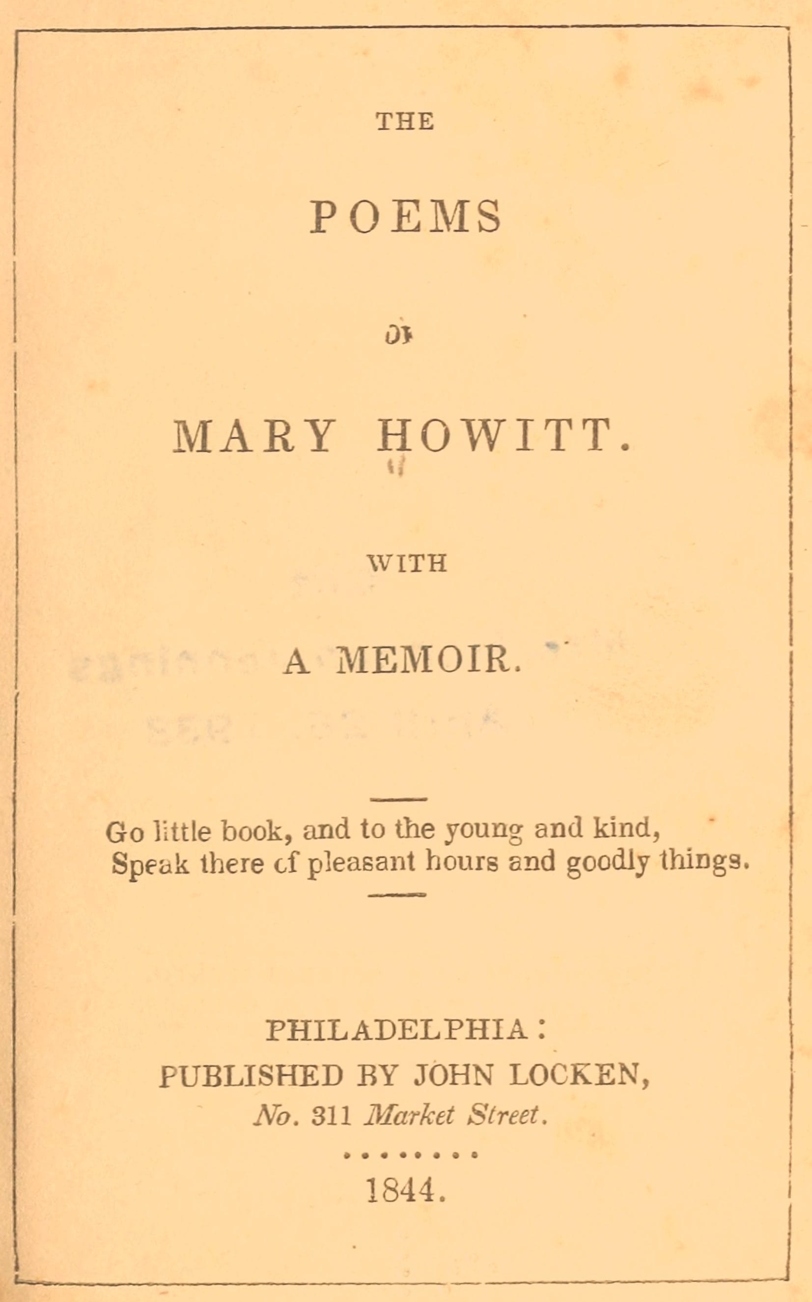 The Poems of Mary Howitt